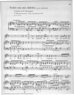 Vedro con mio diletto