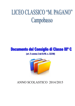 documento 15 maggio IIIª C anno 2014-2015