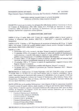 DETERMINAZIONE DPC028/51 del 14/12/2015