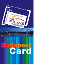 budapest card 2009