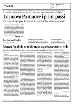 articolo Il Sole 24 Ore del 24.08.2015