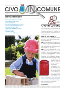 Numero 1 - Comune di Civo