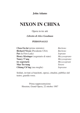 Nixon in China - di cose un po
