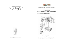 Brochure, con disegni originali di Francesco Soncini