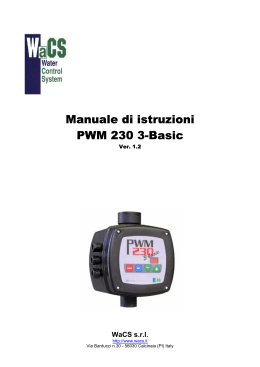Manuale di istruzioni PWM 230 3-Basic