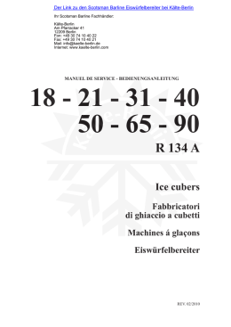 Datenblatt Scotsman Barline Eisbereiter