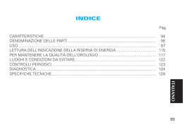 INDICE - L`Orologiaio Degano