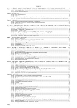 D.Lgs. 230/95 integrato e decreti applicativi