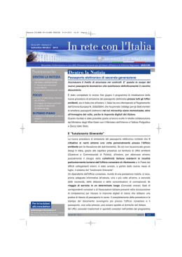 In rete con l`Italia N.4 - Ministero degli Affari Esteri e della