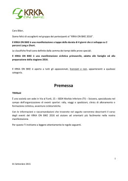 Pacchetto soggiorno + gara