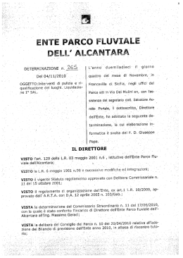 ` `Parco siti in Via Dei Mulini sn, con I`a