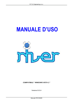 MANUALE D`USO - Rts Engineering