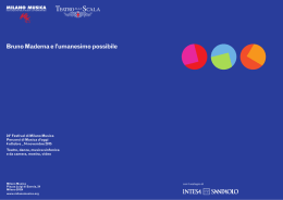Il programma - Conservatorio di Milano