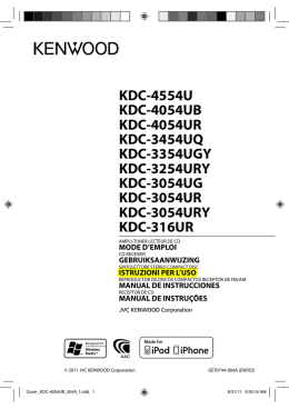 KDC-4554U KDC-4054UB KDC-4054UR KDC