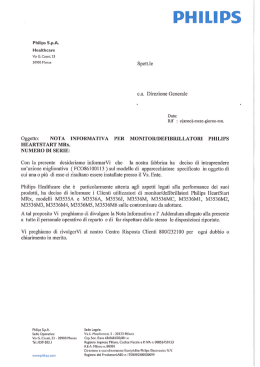 Aggiornamento delle Istruzioni d`uso di