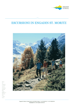ESCURSIONI IN ENGADIN ST. MORITZ