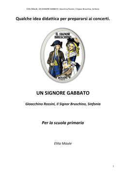 Il Signor Bruschino - Un signore gabbato