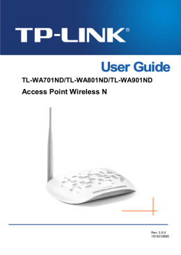 TL-WA701ND_V2_User_Guide_IT - TP-Link