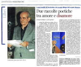 Due raccolte poetiche t