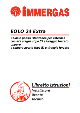 EOLO 24 Extra - schede