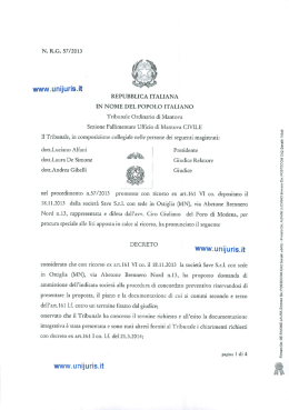 Tribunale Mantova 10 aprile 2014
