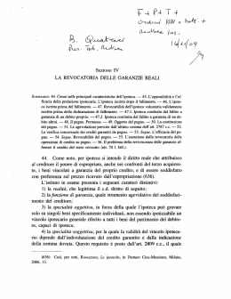 sezione iv la revocatoria delle garanzie reali