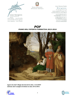 LICEO CLASSICO E SCIENTIFICO &ldquo;GIORGIONE&rdquo;