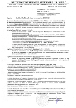 Iscrizioni d`ufficio alle classi a.s. 2015/16