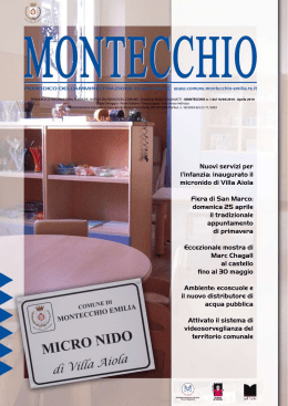 Notiziario Aprile 2010 - Comune di Montecchio Emilia