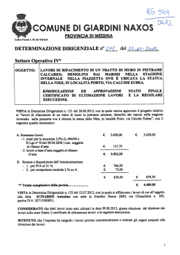 205 IV Settore - Comune di Giardini Naxos
