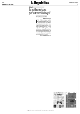 La guida americana per "automobilisti negri"