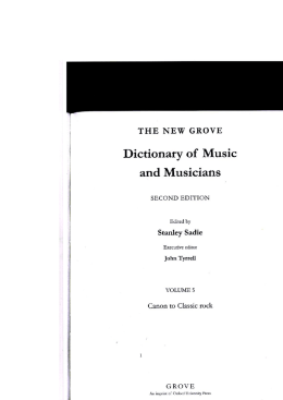 Dictionary of Music