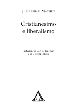 Cristianesimo e liberalismo