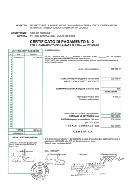 documentazione sal n. 2