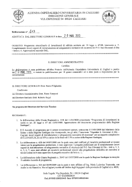 Deliberazione n. 213 del 20.03.2013
