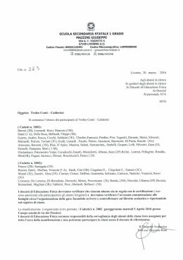 Trofeo Conti - Calderini - Scuolamazzinilivorno.it