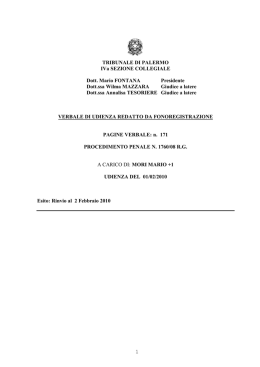 Massimo Ciancimino - Udienza al processo Mori