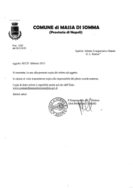 referto HCCP febbraio 2015