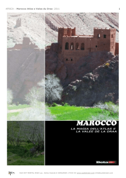 AFRICA – Marocco Atlas e Valee du Draa
