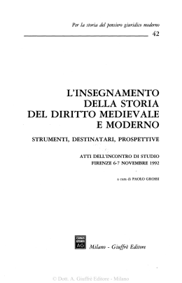 Volume completo - Centro Studi per la Storia del Pensiero Giuridico