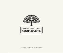 Manuale per nuove cooperative