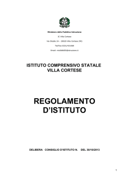 ISTITUTO COMPRENSIVO STATALE VILLA CORTESE