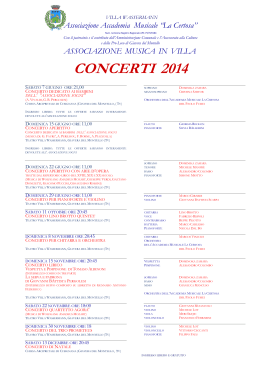 associazione musica in villa concerti 2014