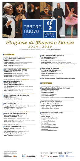 Locandina Musica formato pdf - Teatro Nuovo Giovanni da Udine