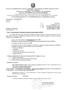 Assicurazione e Contributo Vontario a.s. 15