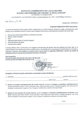 ISTITUTO COMPRENSIVO DI CASALGRANDE