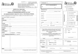 Accettazione documenti catastali- PREGEO