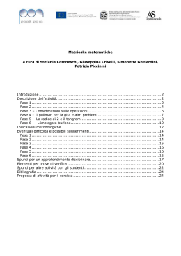 Matrioske matematiche a cura di Stefania Cotoneschi, Giuseppina