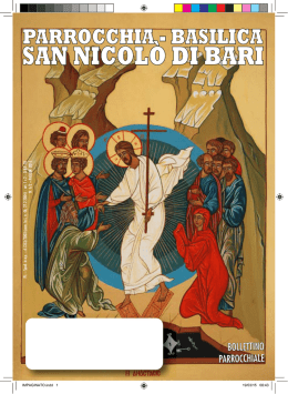 n&deg;1 &ndash; anno 2015 - Parrocchia Basilica San Nicol&ograve;