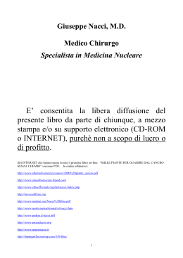 Libro del dott. Nacci